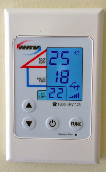 HRV controller filter light reset