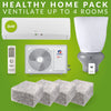 Healthy Home Pack: 2.5kw GREE Heat Pump, R 3.2 Realwool & Supervent 108m² - supercellnz