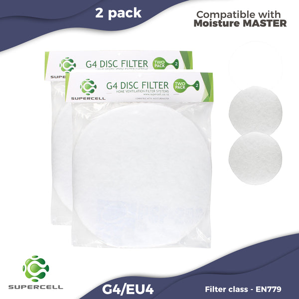 Moisture Master Compatible Supercell G4 Ventilation Filter Disc 2 pack - supercellnz