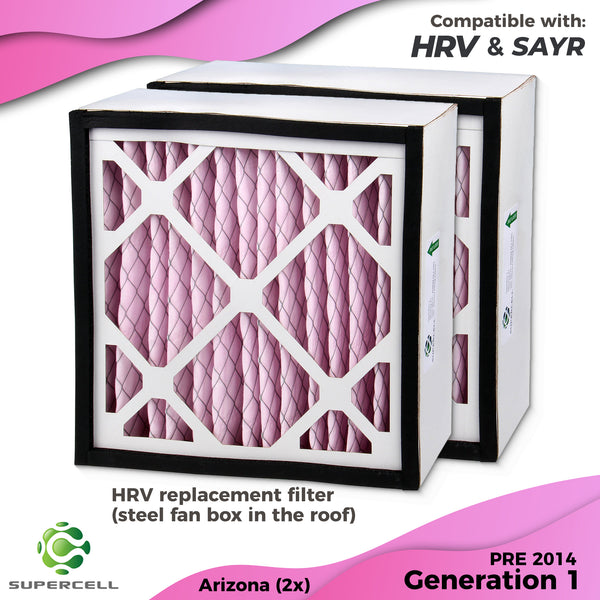 HRV filters Arizona compatible x2 Generation 1 - supercellnz