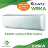 Gree WEKA Heat Pump 2.25kw cooling 2.7kw heating Limited offer - supercellnz