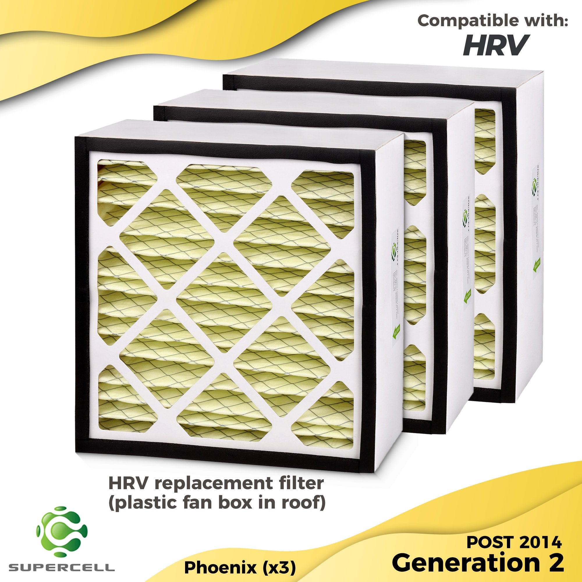 HRV FILTER  Phoenix compatible filter x3 - supercellnz